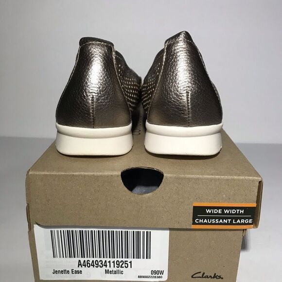 Clarks Collection Jenette Ease Perforated Leather Flats - Picture 6 of 7